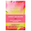 Taylors of Harrogate Sweet Rhubarb, Herbal Tea, Individually Wrapped Bags,
