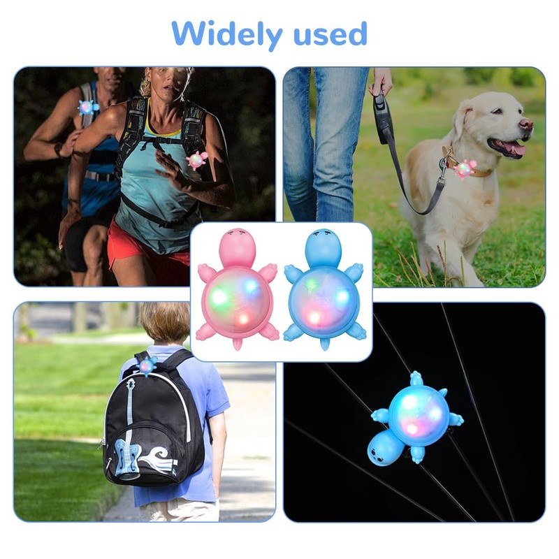Editbar Pack of 2 Kids Scooter Light - Colourful LED
