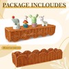 4 Set Nursery Book Shelves Scalloped Plastic Artificial Rattan Classroom