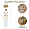 Zlierop Brushed Gold Pendant Light, Modern Kitchen Pendant Lighting Over