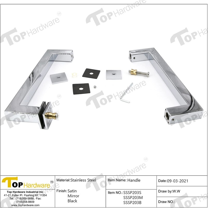 Top Hardware Stainless Steel 304 Grade Tubular Back to Back