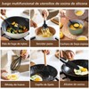 TTSTOIEE Kitchen Utensils Set, 11 Pieces, Wooden Handles, Black
