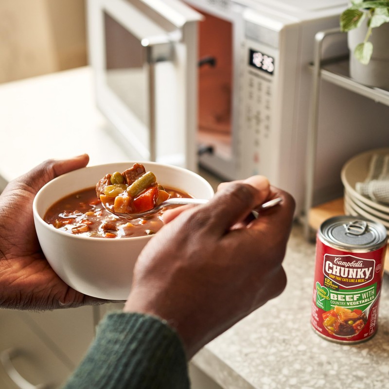 Campbell’s Chunky Healthy Request Soup, Beef Soup with Country Vegetables,