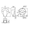 INABA DENKO Decorative Pipe Cover for Wall Corner Air Conditioner