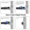 RURITKIT 3/8-18 NPT Pipe Tap and 37/64" Drill Set, Carbon