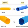 Maxracy 2 Set Silicone Garlic Peeler Easy Roller Tube Useful