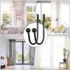 Pack of 2 Metal Curtain Tiebacks, U-Shape Curtain Holdbacks for