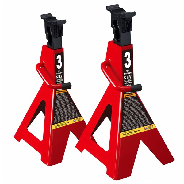 BIG RED AT43006UR Steel Jack Stands: 3 Ton (6,000 LBs)