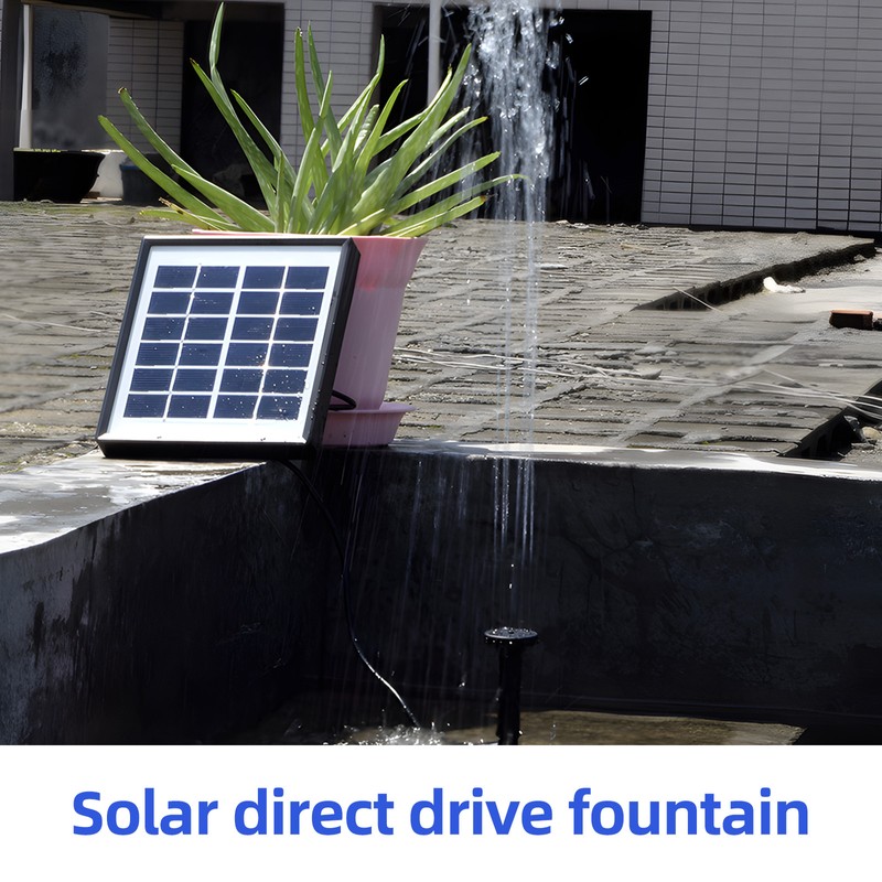 6V 1.5W Solar Water Pump 6 Modes 160L/h 50cm Lifting