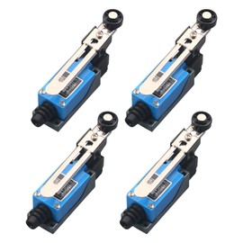 Set of 4 Adjustable Limit Switches: Lever Limit Switch 1NC 1NO Roller Lever with 5 cm Adjustable, Self-Resetting Toggle Switch ME-8108 Limit Switch, Limit Switch for Electric Control Switch