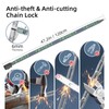 Bike Chain Lock with Alarm, 4 ft E Scooter Lock