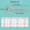 HVDHYY M5 304 Stainless Steel Eye Bolts Closed Coil Screw