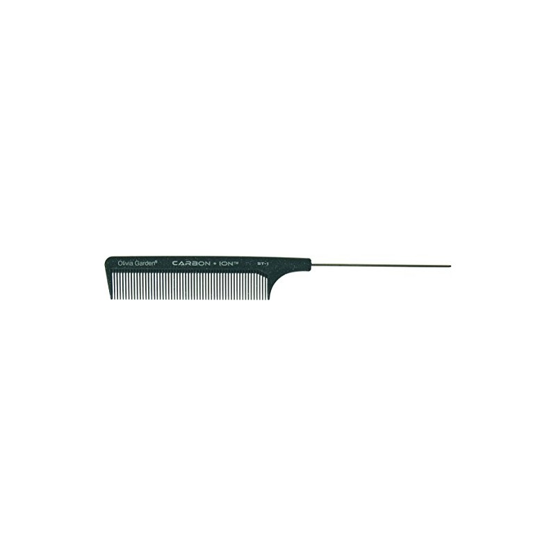 Olivia Garden Carbon Plus Ion Pin Tail Comb for Technical