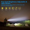 Zoomable Tactical Flashlight High Lumens-5000LM, 6 Modes,Dual Switches,Window Glass Breaker,10