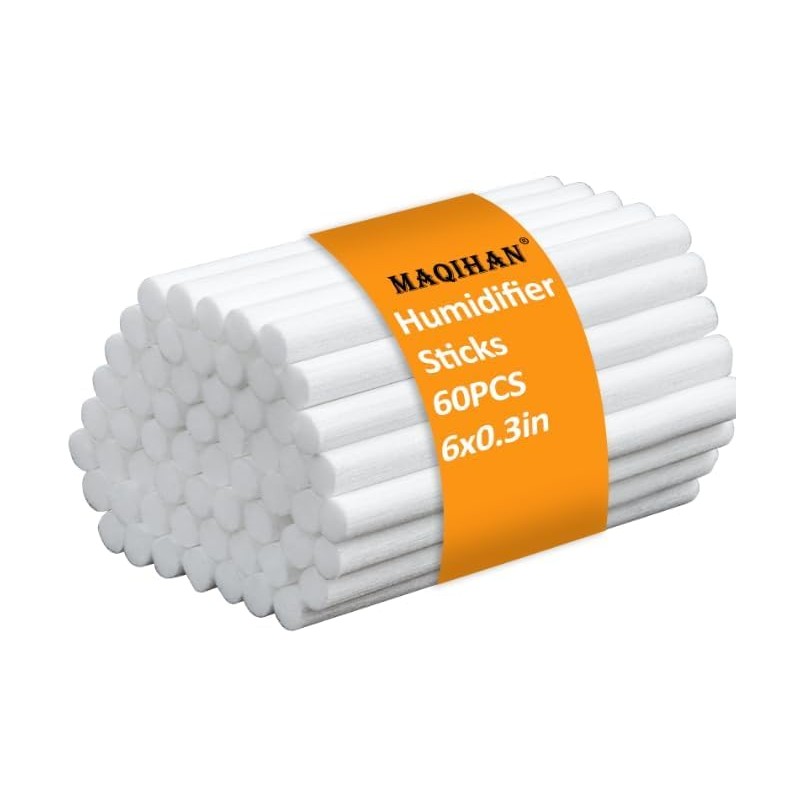 60PCS Humidifier Stick Filter Refill - 6In Humidifier Filter Sticks