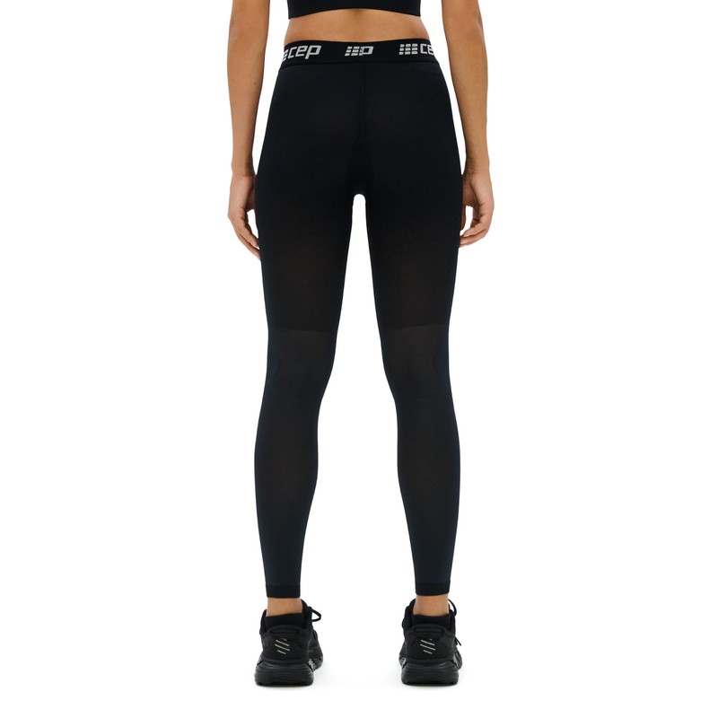 CEP Footless Recovery Compression Tights, Black, Women, IV