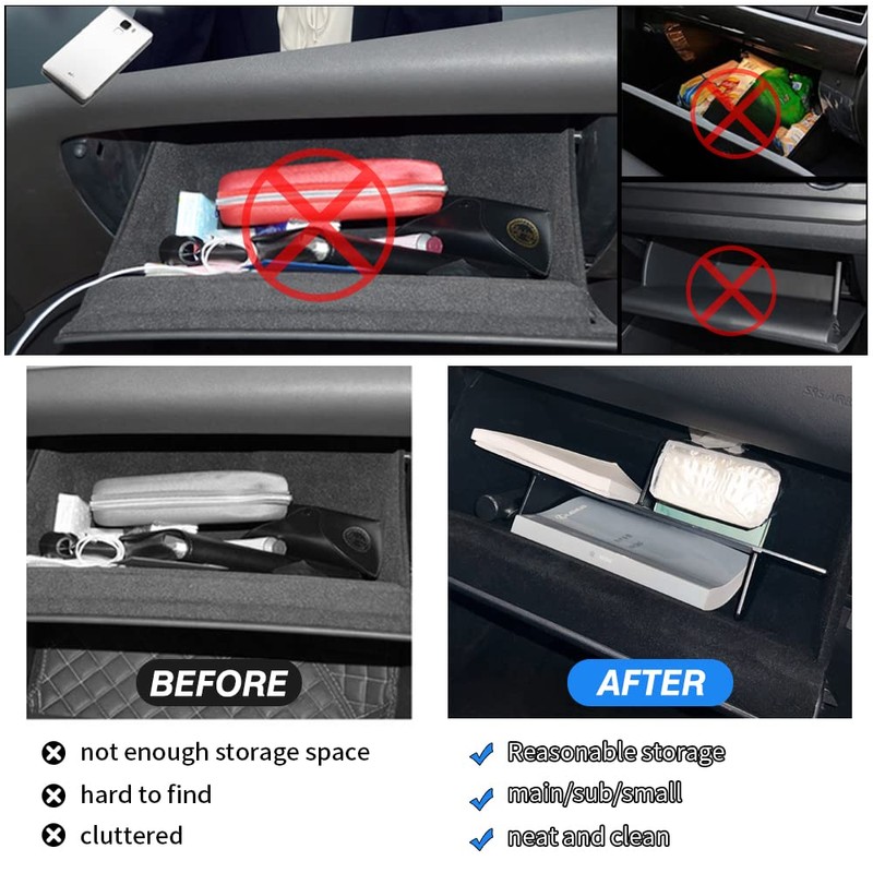 Karltys Glove Box Organizer for 2022-2025 2026 Lexus NX NX250