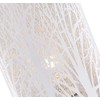 Unique and Beautiful Matt White Metal Forest Design Table Lamp