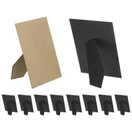 PATIKIL 10 Pack Easel Back for Picture Frame, 5 x 7 Inch Replacement Picture Frame Easel Back DIY Photo Board for Photo Frames Tiles, Black