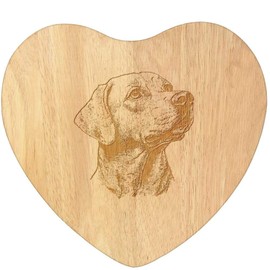 'Labrador Retriever ' Wooden Heart Shaped Chopping/Cutting Board (WB00085233)