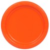 Unique 3224EU Eco-Friendly Paper Plates-18 cm-Orange Colour-8 Count (Pack of