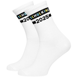 TODO 2025 School Child Socks Boys and Girls 28-32, 33-37 First Day of School Gift Socks School Child School Cone Sports Lessons, Schulkind 2025, 33 - 37