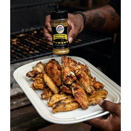 Lillie's of Charleston Chicken Wing Seasoning 2pk | Lemon Pepper + Ho-Lotta (Mild) | Also Great On Grilled or Fried Fish, Seafood and Vegetables | Keto Non-GMO No Preservatives Vegan | (2 pack shaker top - 7oz)