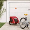 vidaXL Pet Bike Trailer - Red Iron Bicycle Pet Cart