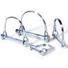 Heavy-Duty D-Shape Towing Hitch Pins (10-Pack) - Carbon Steel with