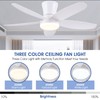Surtime Ceiling Fans with Lights-36 Low Profile Ceiling Fan with