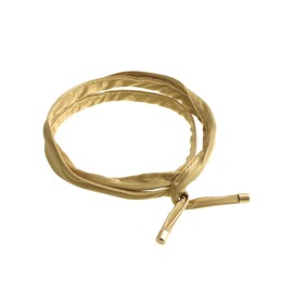 VINGTAINE H7338-G- Shiny Wire, Pony Cord, Headband Hairband, Arrangable, Fashionable, Trend, Casual, Gold