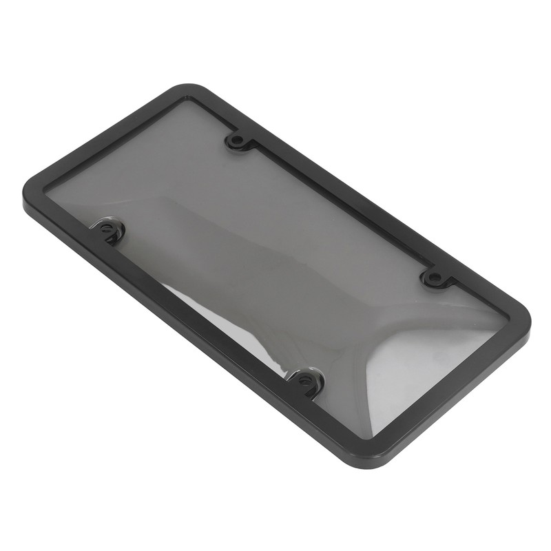 License Plate Frame Cover Set Standard Fit Smoky UV Resistant