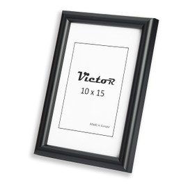 VictoR David Picture Frame Black 10 x 15 cm (A6) - Frame 14 x 17 mm - Photo Frame Vintage A6 - Shabby Chic Decoration - Picture Frame 10 x 15 cm Black