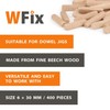 Wooden dowels | Corrugated Wood Dowels | Pack of 400