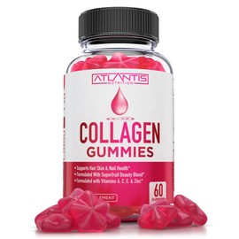 Collagen Gummies for Women - Multi Collagen Supplement Formulated with Collagen Types 1 & 3, Vitamins & Superfruit Beauty Blend - Hair Nails and Skin Vitamins for Women - 60 Collagen Peptides Gummies