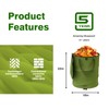 Reusable Lawn and Leaf Garden Bag, Collapsible/Pop Up Trash Can,