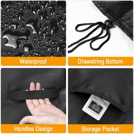 Portable Air Conditioner Cover for BLACK and DECKER,SereneLife,Dreo,Shinco,ZAFRO,Whynter,Midea,Waterproof AC Covers Indoor 420D Dust Cover Storage Bag - 19x16x30inch