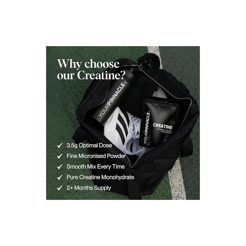 Creatine Monohydrate Powder 300g - Unflavoured, 86 Servings