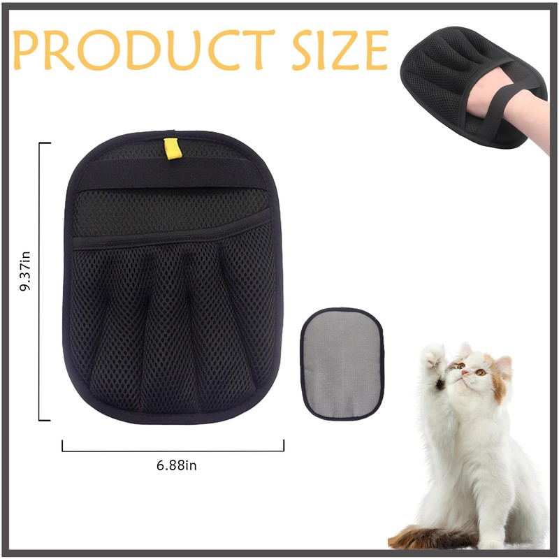 Mira's Pocket Static Pet Hair Remover Glove for Furniture -