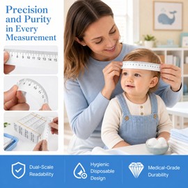 Angoily Kop Tape Measure Paper Tape Measure Body 100 cm / 40 Inches Soft Double-Sided Tailor Tape Measure Body Measure for Family Measurements Chest/Waist Circumference/Pack of 100
