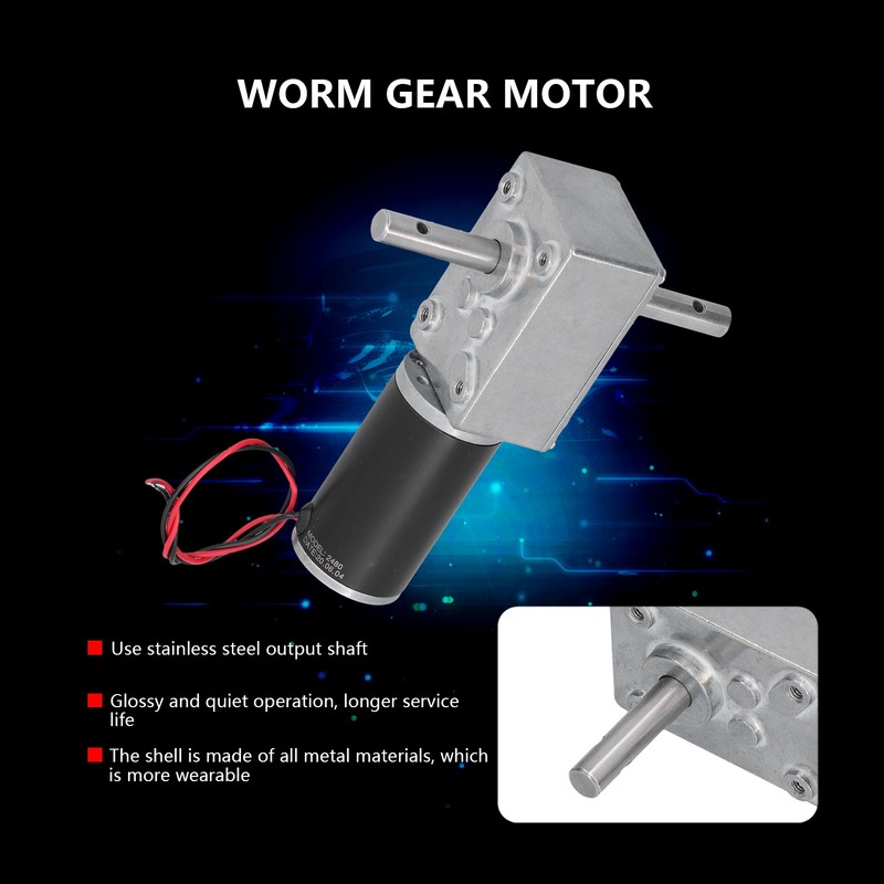 DC Motor Metal Shell Stainless Steel Output Shaft Low Friction