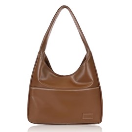 Aucuu Tote Bags for Women, Shoulder Bags for Women, Large Hobo Bag, Hobo Tote Bag, Retro Shoulder Bag, Leather Handbag, Vintage Shoulder Bag, Shopper Bag, Slouchy Tote Bag, #1 Brown