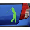 Samunshi® Autoaufkleber Golfspieler Aufkleber in 7 Größen und 25 Farben