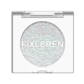 Fixleren Glitter Chameleon Eyeshadow Makeup Palette, Highlighting Eyeshadow, Metallic Changing Long-Lasting Holographic Glitter Multichrome Eyeshadow, Stage/Party Make-Up (Silver-1)