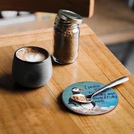 Christian Decorations - ceramic hanging decorations or as a coaster, Fearfully & Wonderfully made, with Bible verse Psalm 139:14 Beautiful Christian gifts for women or men, by Just Cards Direct