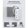 TROND Wall Outlet Extender 2 Pack - Multi Plug Splitter