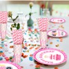 Yungyan 180 Pcs Supplies Pink Theme Party Decorations Bulk Disposable