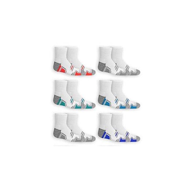 Fruit Of the Loom Boys' Everyday Active Ankle Socks (12