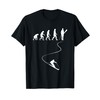 Skiing Winter Sports Ski Lover Evolution Of Skier T-Shirt