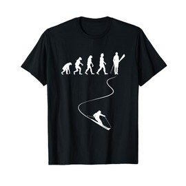Skiing Winter Sports Ski Lover Evolution Of Skier T-Shirt